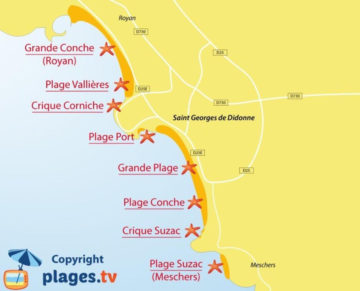 A 2 Pas De La Plage De La Vallieres Saint-Georges-de-Didonne Exteriér fotografie